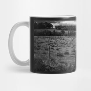 Monochrome Grazing Horse Mug